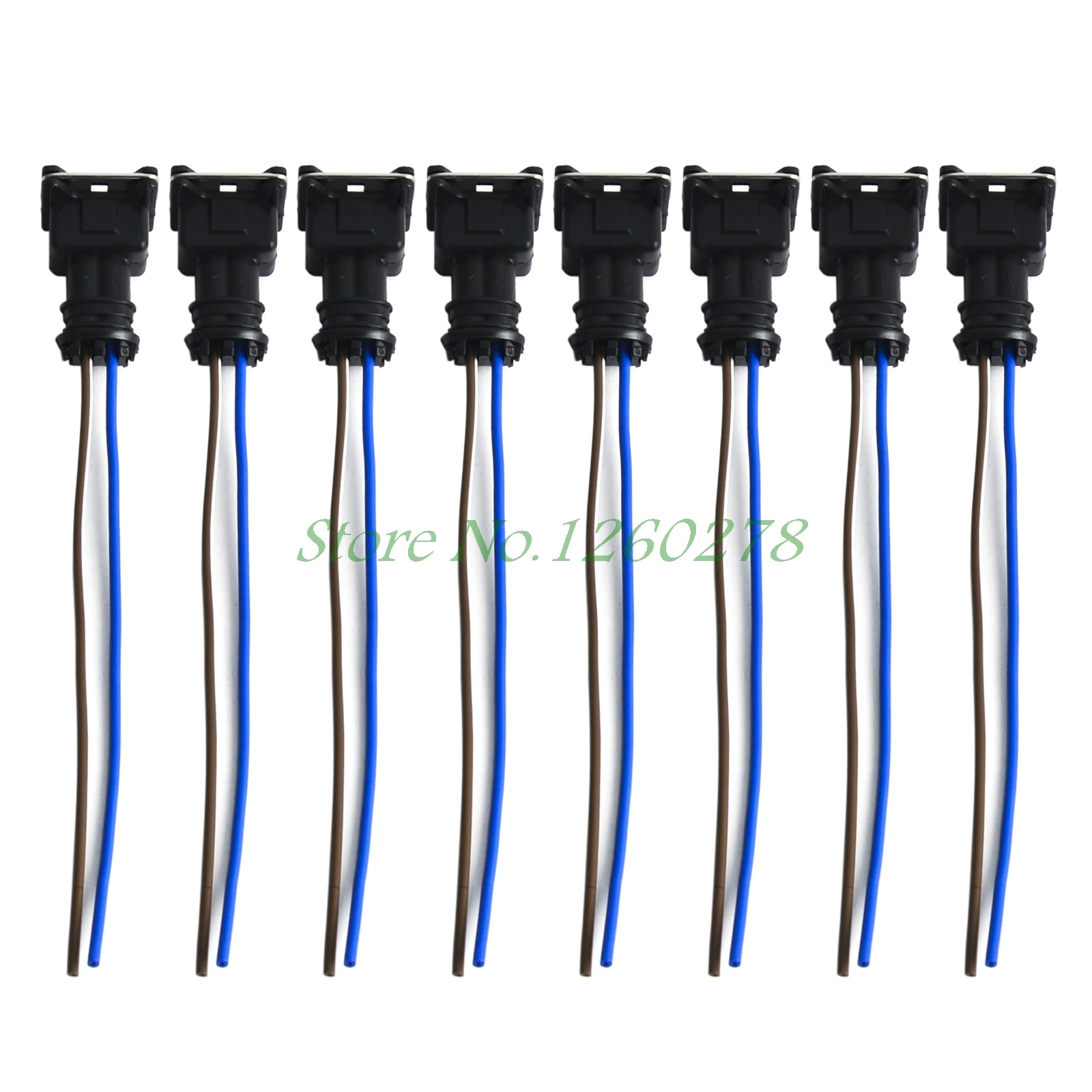 8PCS Fuel Injector Connector Wiring Plugs Clips EV6 EV14 US Car Pigtail