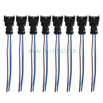 

8PCS Fuel Injector Connector Wiring Plugs Clips EV6 EV14 US Car Pigtail Cut & Splice