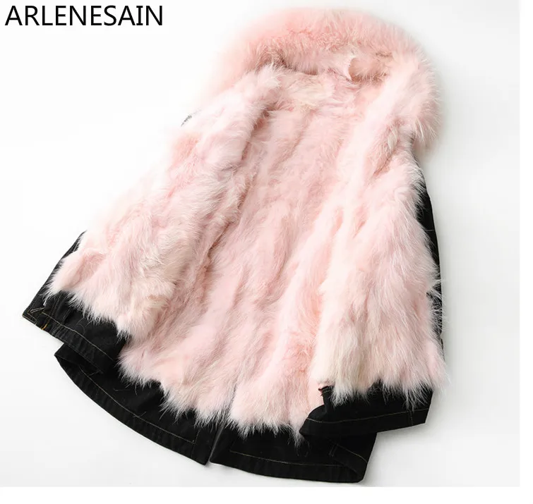 Discount Arlenesain custom New fox fur cowboys to overcome the coat in the long section women coat 9