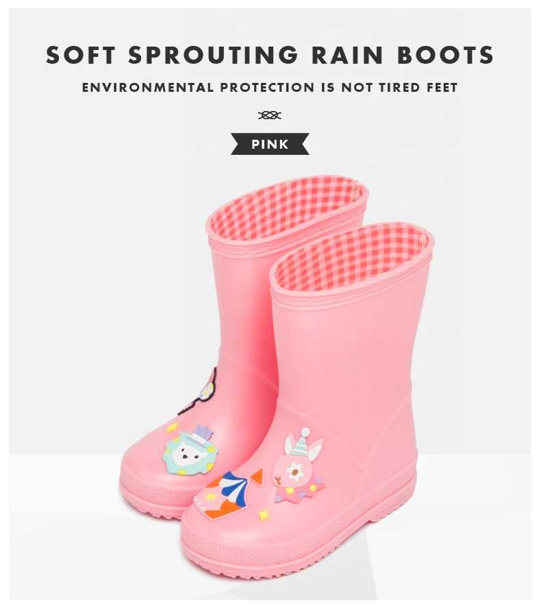 Мэгги Walker Детская мода дождь Сапоги и ботинки для девочек Обувь для мальчиков Обувь для девочек мультфильм принц резиновые Сапоги и