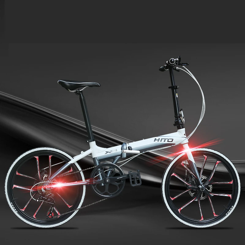 New Brand aluminum alloy 20/22 inch frame 6 speed folding bike outdoor BMX Disc brake bicicletas lady children bicycle
