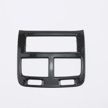 

For Volvo XC60 2018 Interior Armrest Storage Box Back Air Outlet Vent Cover Decor Trim ABS 1pcs Carbon Fiber Style car styling