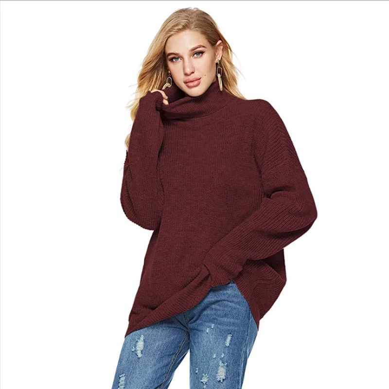 2019 Fashion Women Sweater Spring Summer Slim Fit Solid Color High Collar Upper Outer Garment Beach Long Sleeve pullover Sweater 2019 Fashion Women Sweater Spring Summer Slim Fit Solid Color High Collar Upper Outer Garment Beach Long Sleeve pullover Sweater