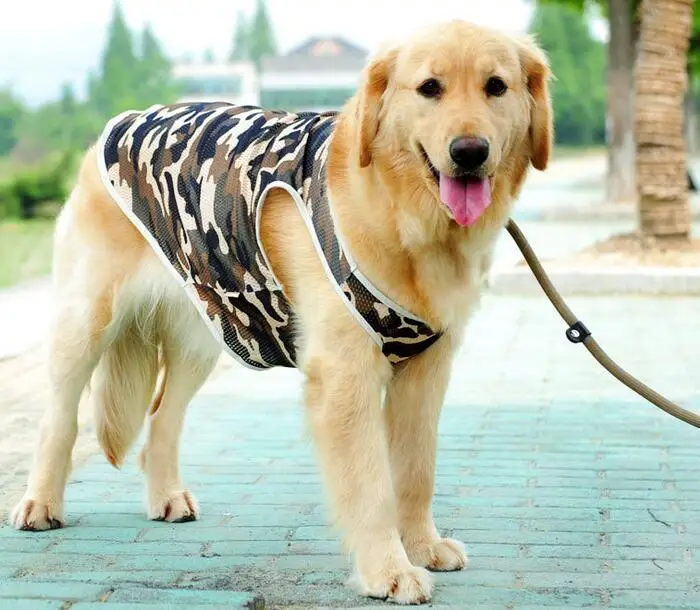 

1pcs large dogs fashion camouflage breathable vest clothes big dogs summer style vests costume pet t shirt clothing 3XL-7XL
