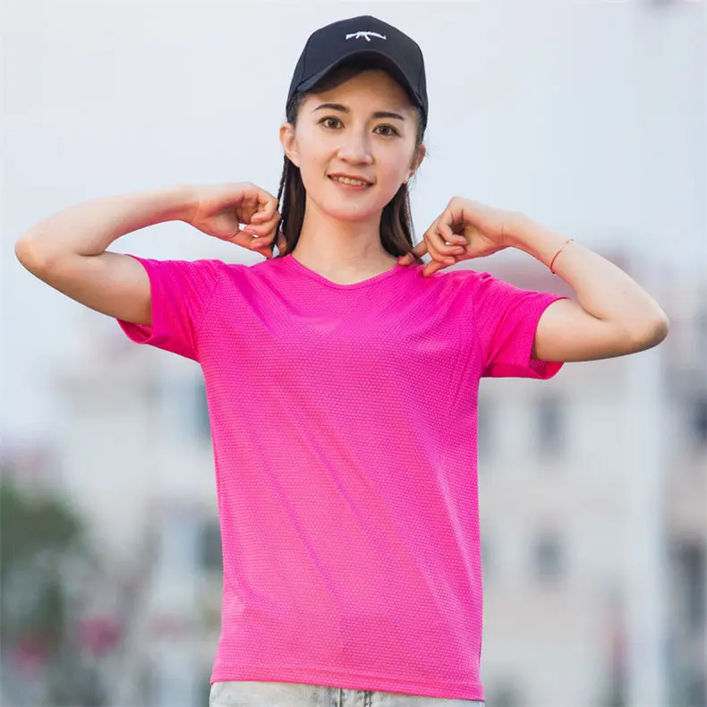 XS-5XL Fast Dry T shirts Men Women Short Male Female Fitness T-Shirts Summer Breathable Hiking Couple Sweat-shirts Man Plus Size 7