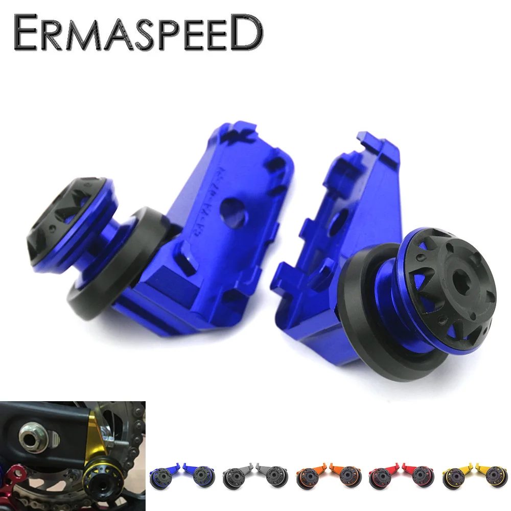 Buy Motorcycle CNC Rear Axle Spindle Chain Adjuster