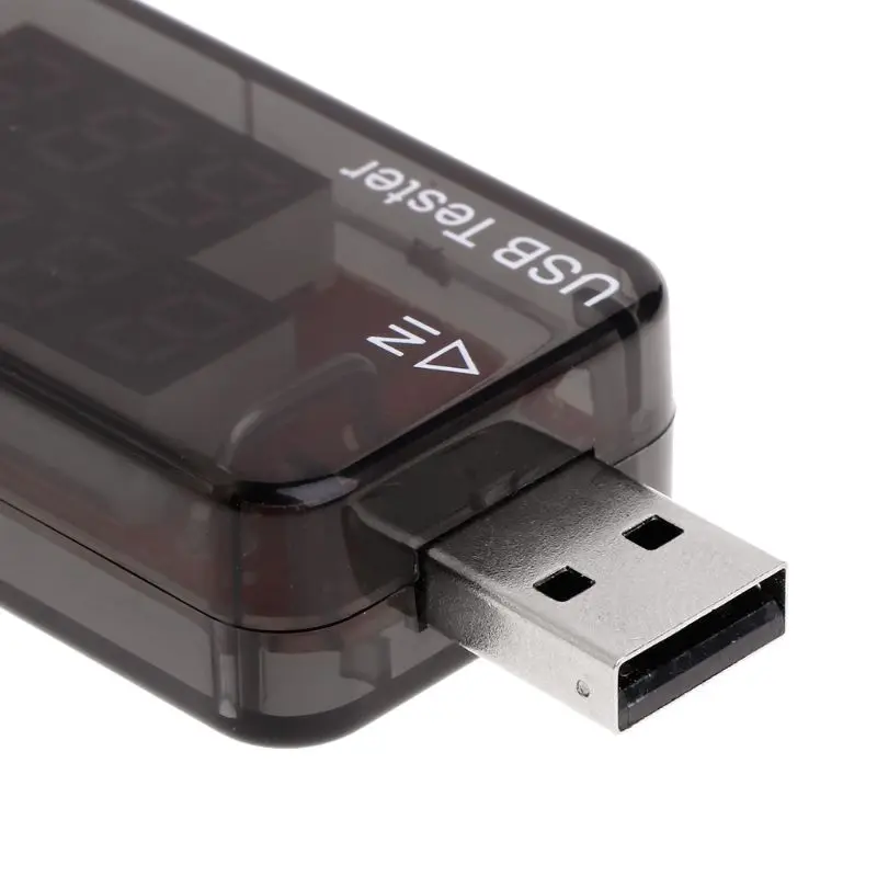 USB Charger Tester Double Row Shows USB Current Voltage Charging Detector Mobile Power Current and Voltmeter Ammeter Voltage
