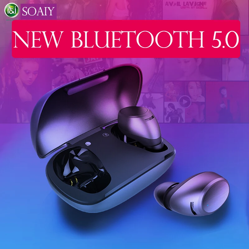 

Full Frequency Moving Iron Bluetooth 5.0 Binaural Call Smart Touch Headset HIFI Waterproof Earphone Noise Reduction Plus or Minu