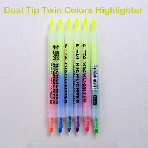 

1pc mildliner fluorescent bright marker on fax copy as staedtler pastel highlighter pen on glass solid markers office stationery