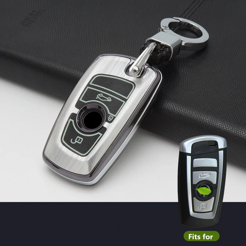 3-Button-Aluminium-alloy-Luminous-Car-Remote-Key-Fob-Shell-Cover-Case-For-BMW-M1-M2