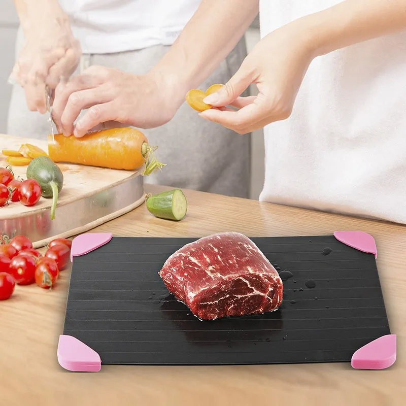 Fast Defrosting Tray Plate Defrost Meat Frozen Food Tray Thawing Frozen Meat Defrost Kitchen Tool D Fast Defrosting Tray Plate Defrost Meat Frozen Food Tray Thawing Frozen Meat Defrost Kitchen Tool D