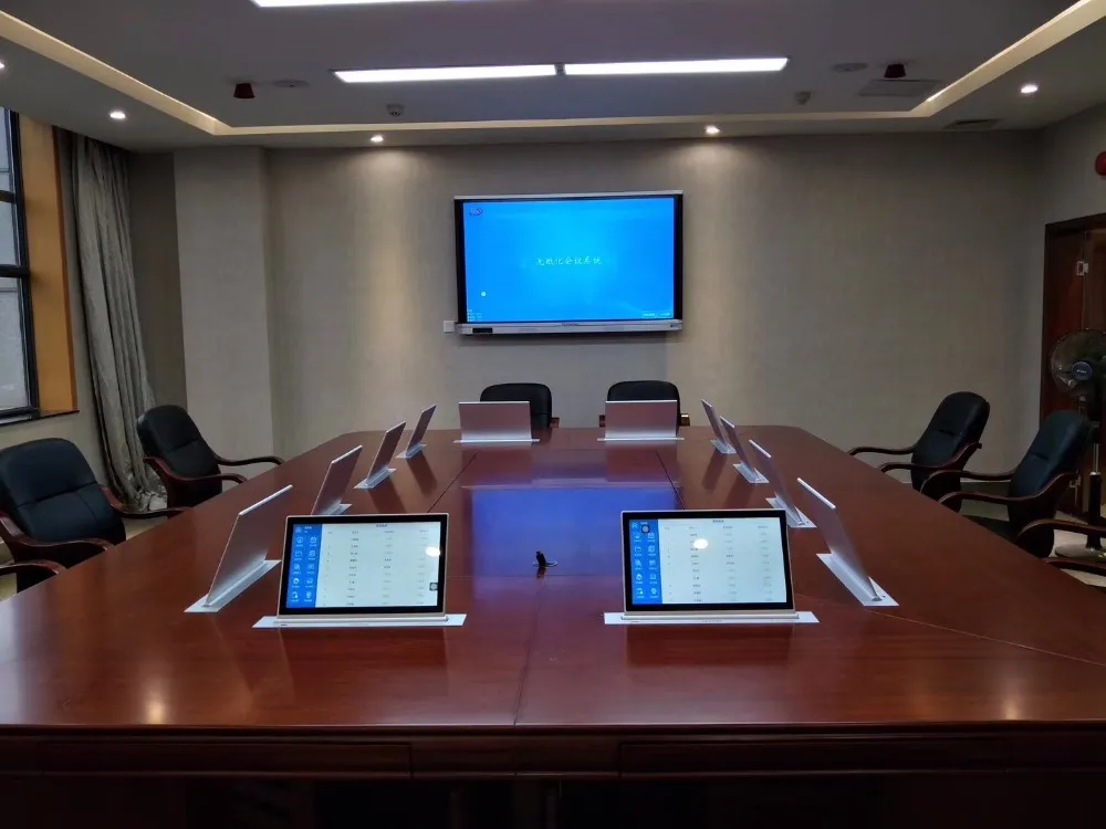 Motorized Pop Up Lcd Monitor Lift With Widescreen For Conference