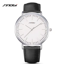 SINOBI Brand Luxury Men font b Watches b font Male Quartz Clock Ultra Thin Waterproof font