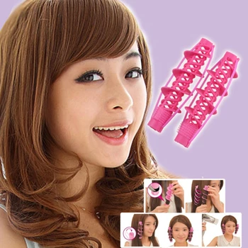 

2Pcs Hair Curlers Rollers Magic Spiral Curling DIY Hairstyle Tools Salon Beauty