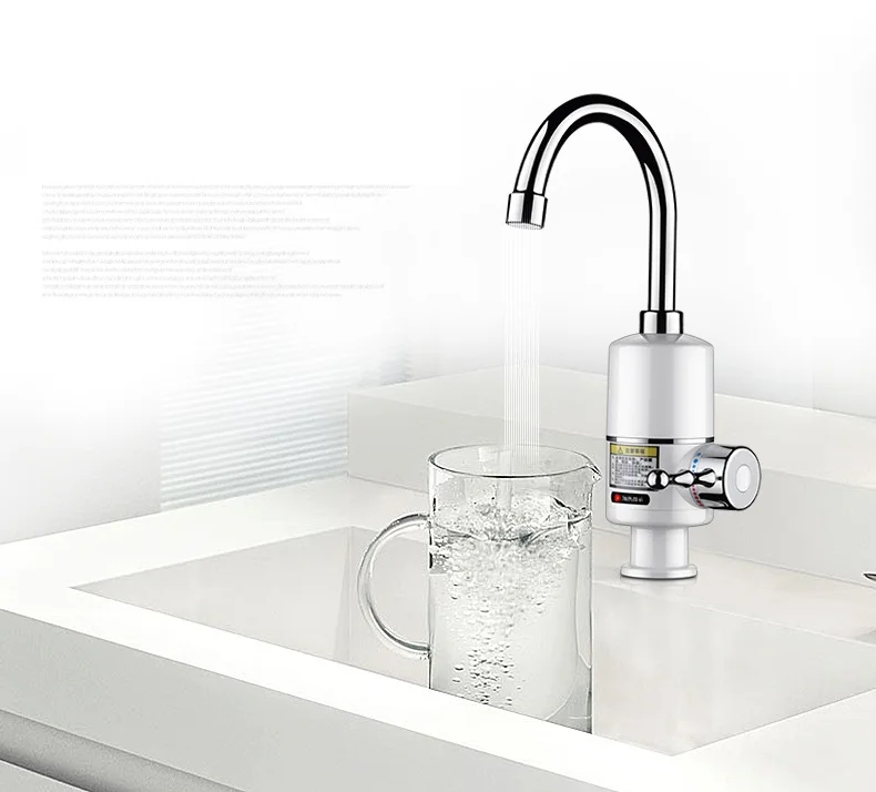 Online KBAYBO Tankless Instant Wasserhahn Wasser Heizung Bad Küche 3000W Durchlauferhitzer Wasserhahn Heißer Wasser Heizung LED Digital
