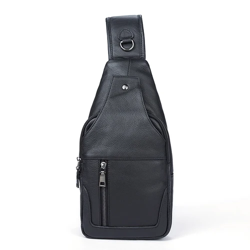 Black COMFORSKIN бренд Bolsa Masculina Новые поступления европейские и американские нагрудные сумки роскошные сумки через плечо из натуральной кожи - Цвет: Black