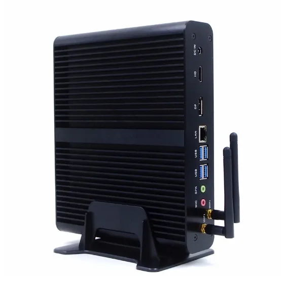  Fanless Nuc Mini PC i7 8550U i5 8250U Quad Core DDR4 RAM Mini Desktop Windows 10 Pro UHD 620 4K HTP