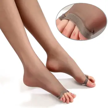 

Female Ladies Sexy Open Toe Sheer Ultra-Thin Tights Pantyhose Panties Stockings For Woman