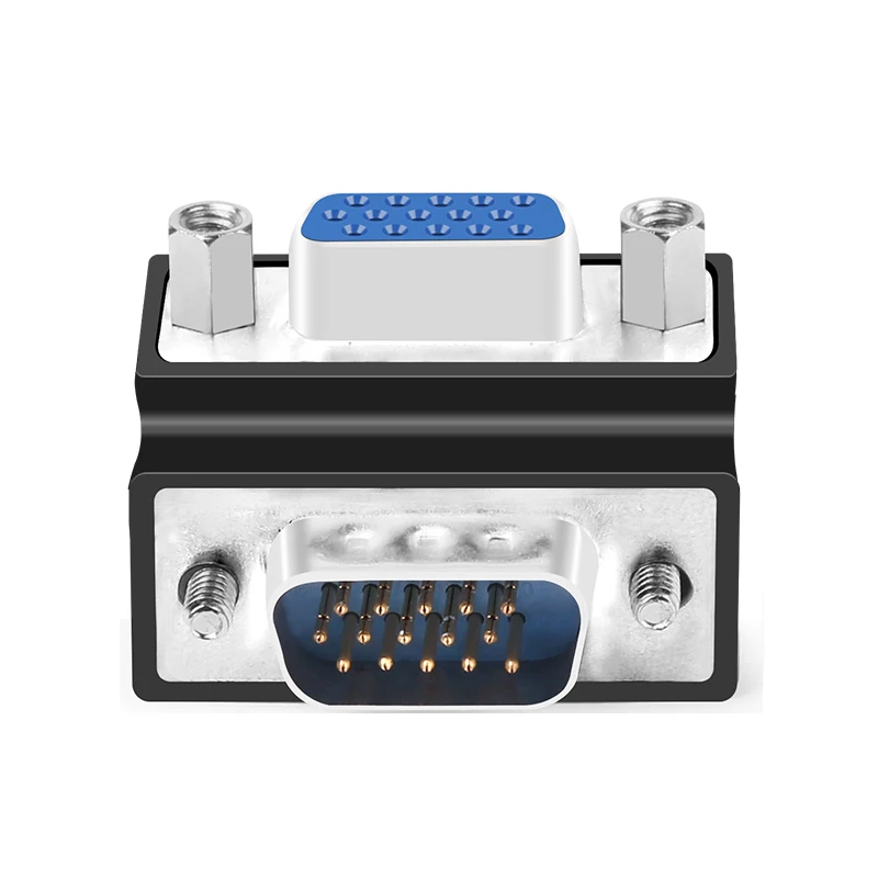 D Sub 15Pin VGA Extender VGA Digital Audio Converter VGA Mini Gender Changer 90 degree Connector 270 Degree VGA Extension Couple D Sub 15Pin VGA Extender VGA Digital Audio Converter VGA Mini Gender Changer 90 degree Connector 270 Degree VGA Extension Couple