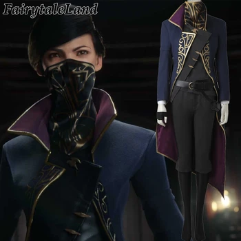 

Hot Game Cosplay Dishonored 2 Emily Kaldwin cosplay costume adult Halloween costumes cosplay Emily Kaldwin suit