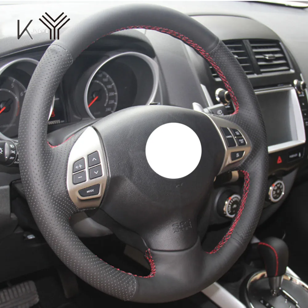 Автомобильный Стильный кожаный чехол рулевого колеса автомобиля для Mitsubishi Lancer EX