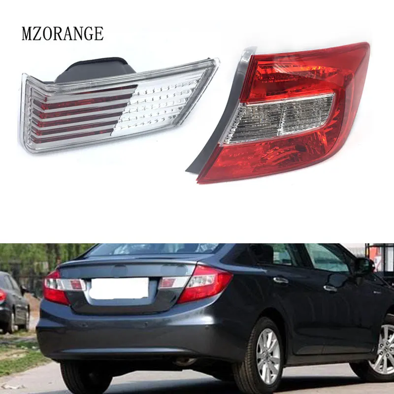 

MIZIAUTO Tail Rear Light Trunk Lamp For HONDA CIVIC 2012 2013 FB2 FB3 Car-Styling High Quality Left Right Inner Outer Tail Lamp