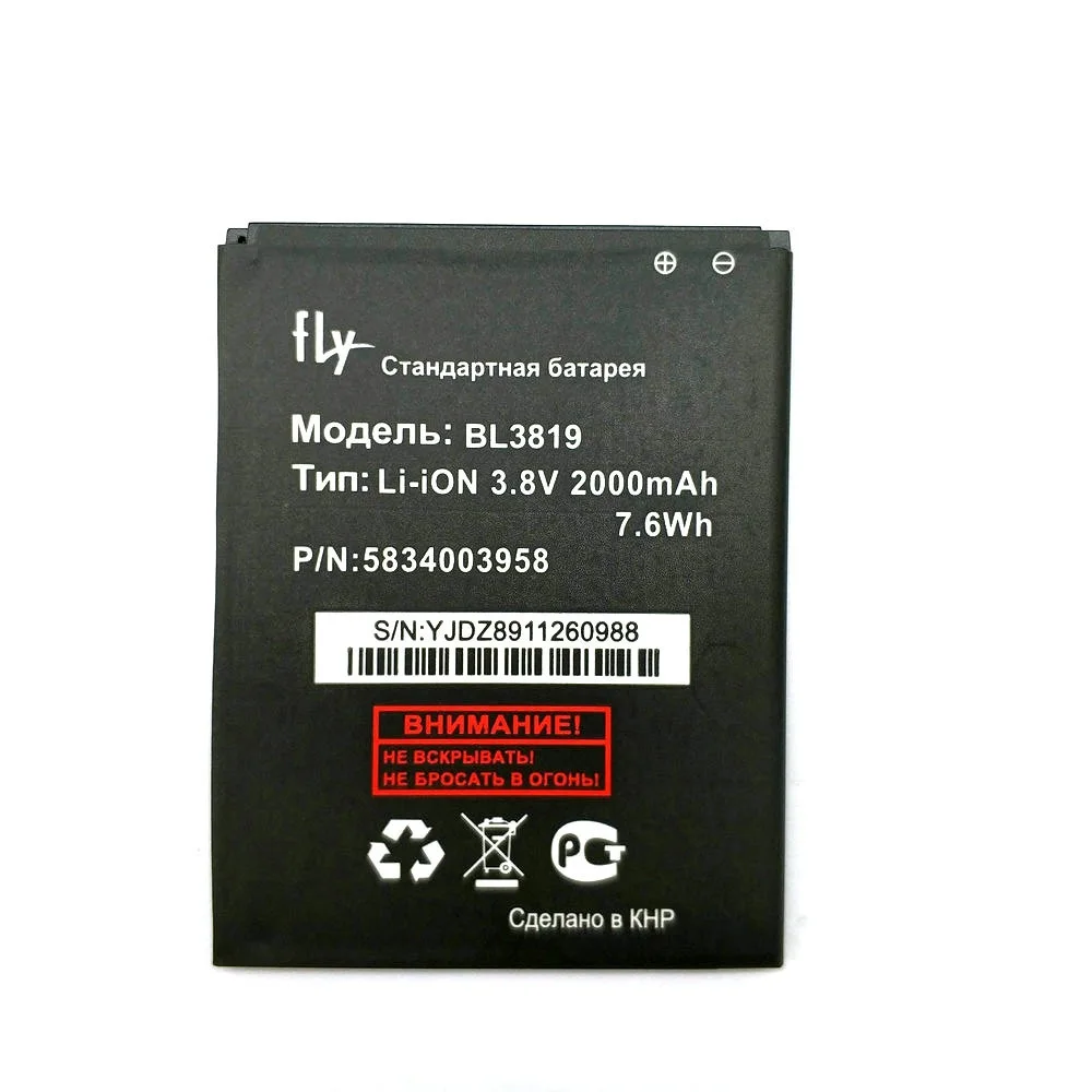 

2019 New BL3819 2000mAh Battery for FLY IQ4514 BL 3819 IQ 4514 Cell Phone High Quality Batteries