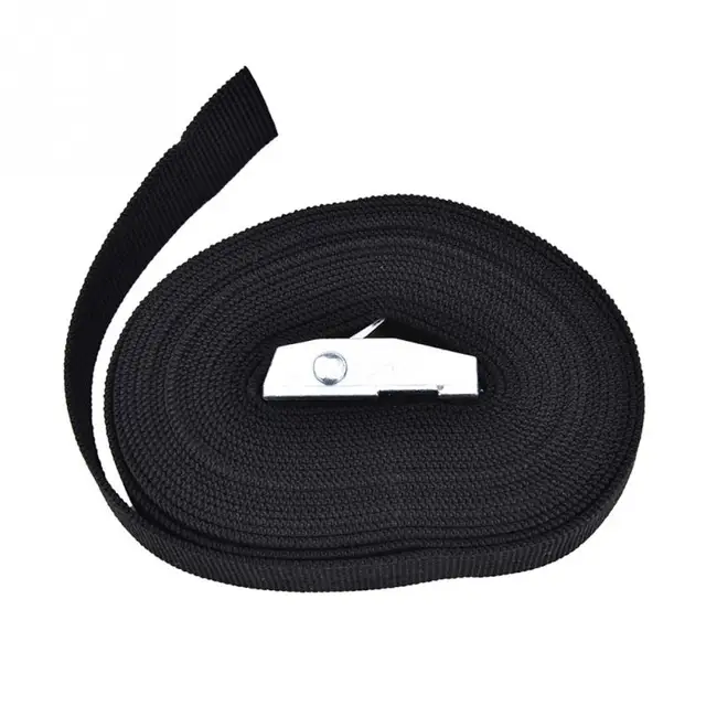 New 1M/2M/3M/4M Nylon Pack Cam Tie Down Strap Lash Luggage Bag Belt Metal Buckle Outdoor Practical Luggage Packing Tools 5