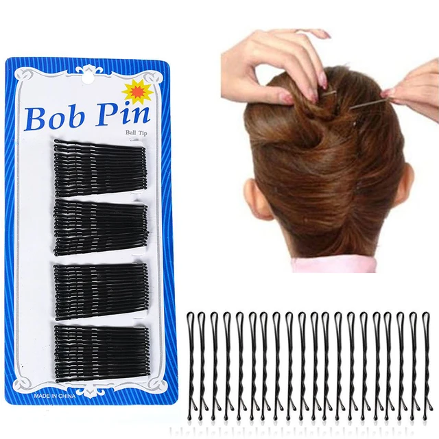 60 Sht Kompl Chernye Zakolki Nevidimki Dlya Volos Vyushiesya Volnistye Ruchki Dlya Pricheski Aksessuary Dlya Volos Instrumenty Dlya Ukladki Volos Svoimi Rukami Shpilki I Zakolki Dlya Volos Aliekspress