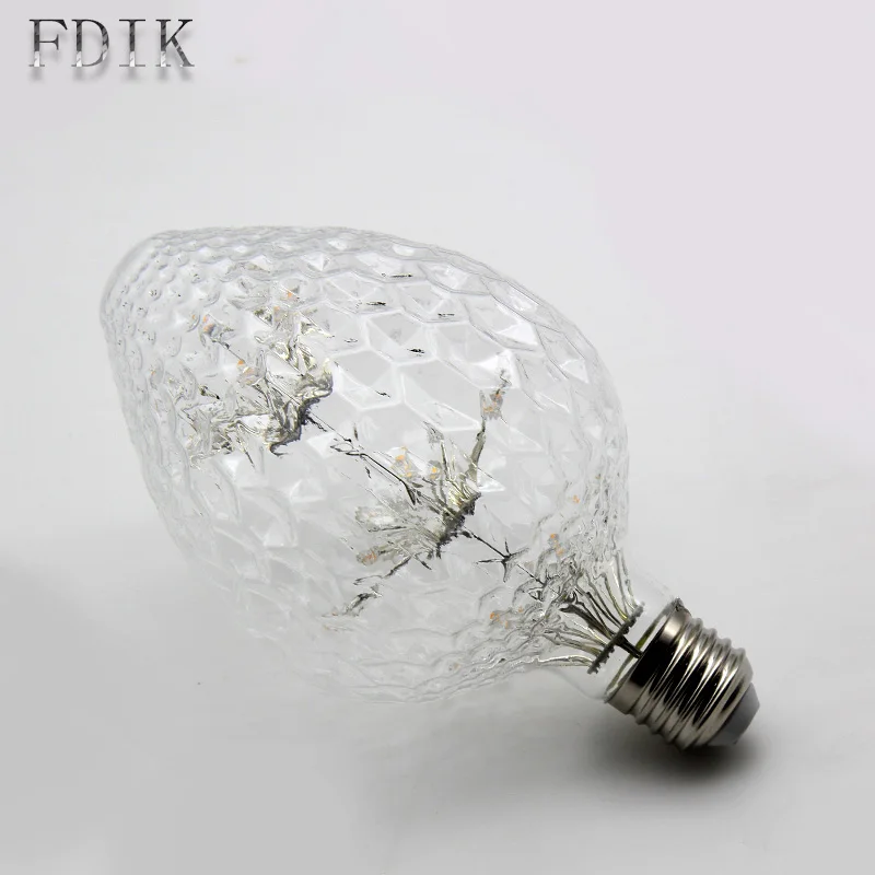 

Novelty Lamp E27 LED Bulb Copper Wire Christmas Festival Decorative lights LED lamps Apple Pine tree Strawberry Light Starry Sky