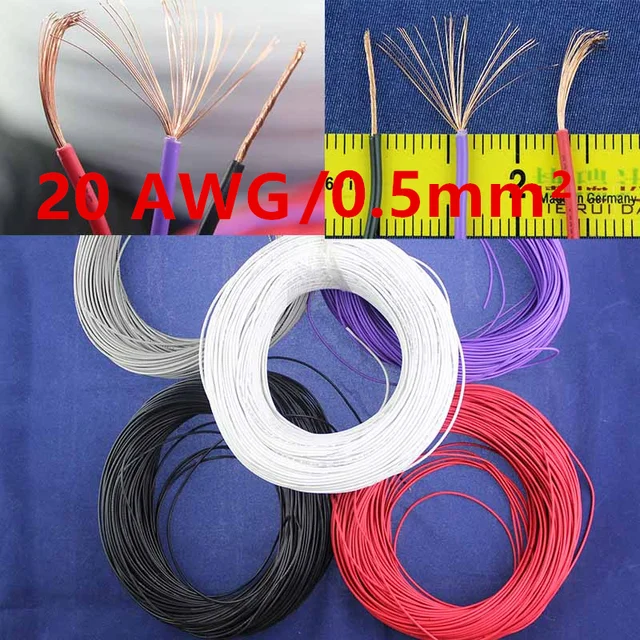 free shipping high quality 20 gauge awg flexible stranded 3 metres