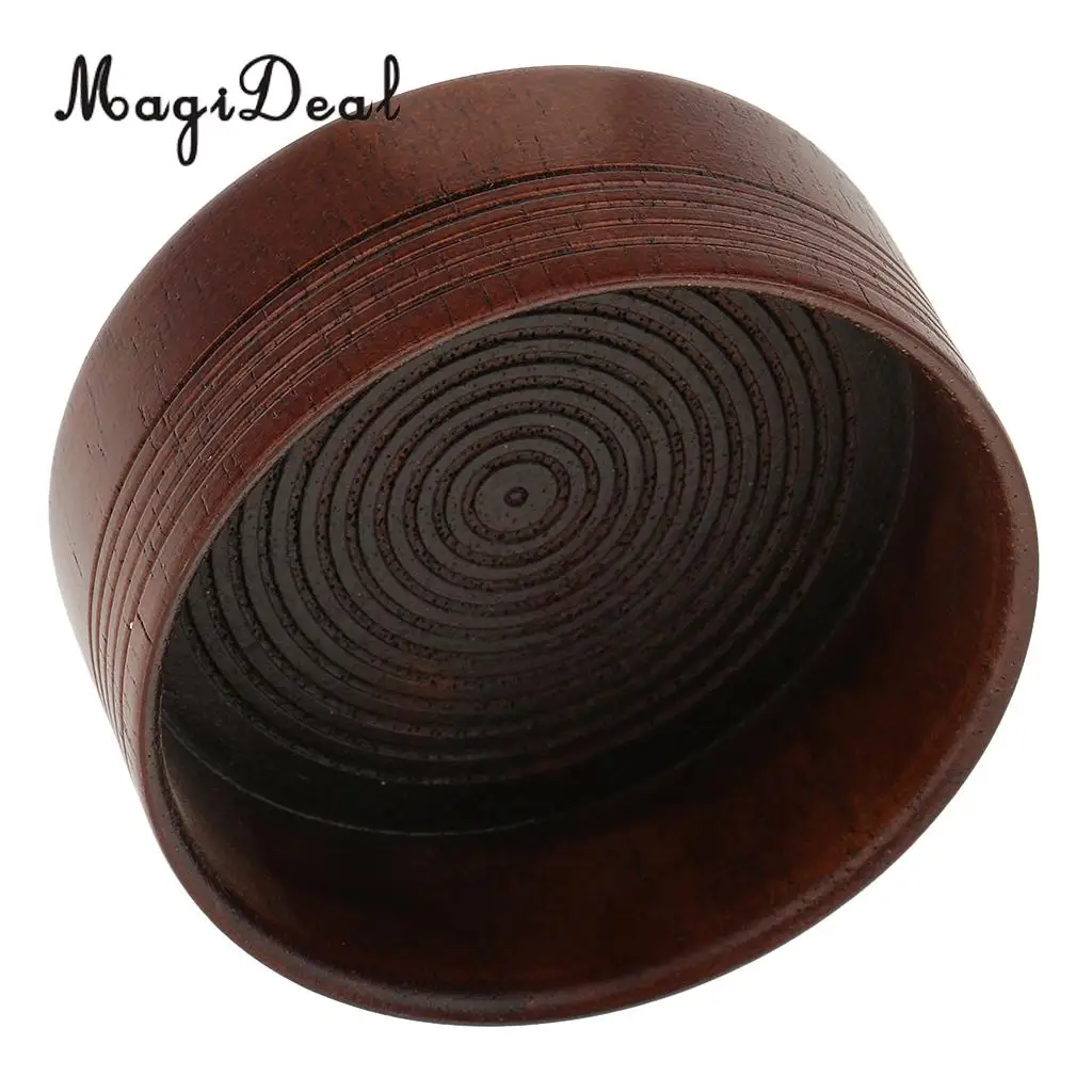 Natural Wooden Handle Shaving Brush + Wood Mug Cup Bowl Set for Men Barber
