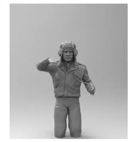 

New Unassembled 1/16 Soviet T-72 Tank Commander winter Resin Figure Unpainted Model Kit