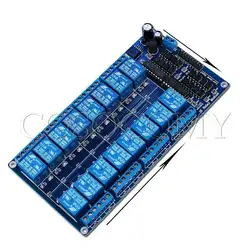 16-канальный релейный 12 В модуль оптико-пара для UNO MEGA2560 R3 Raspberry Pi 8051 AVR PIC, DSP ARM, ARM