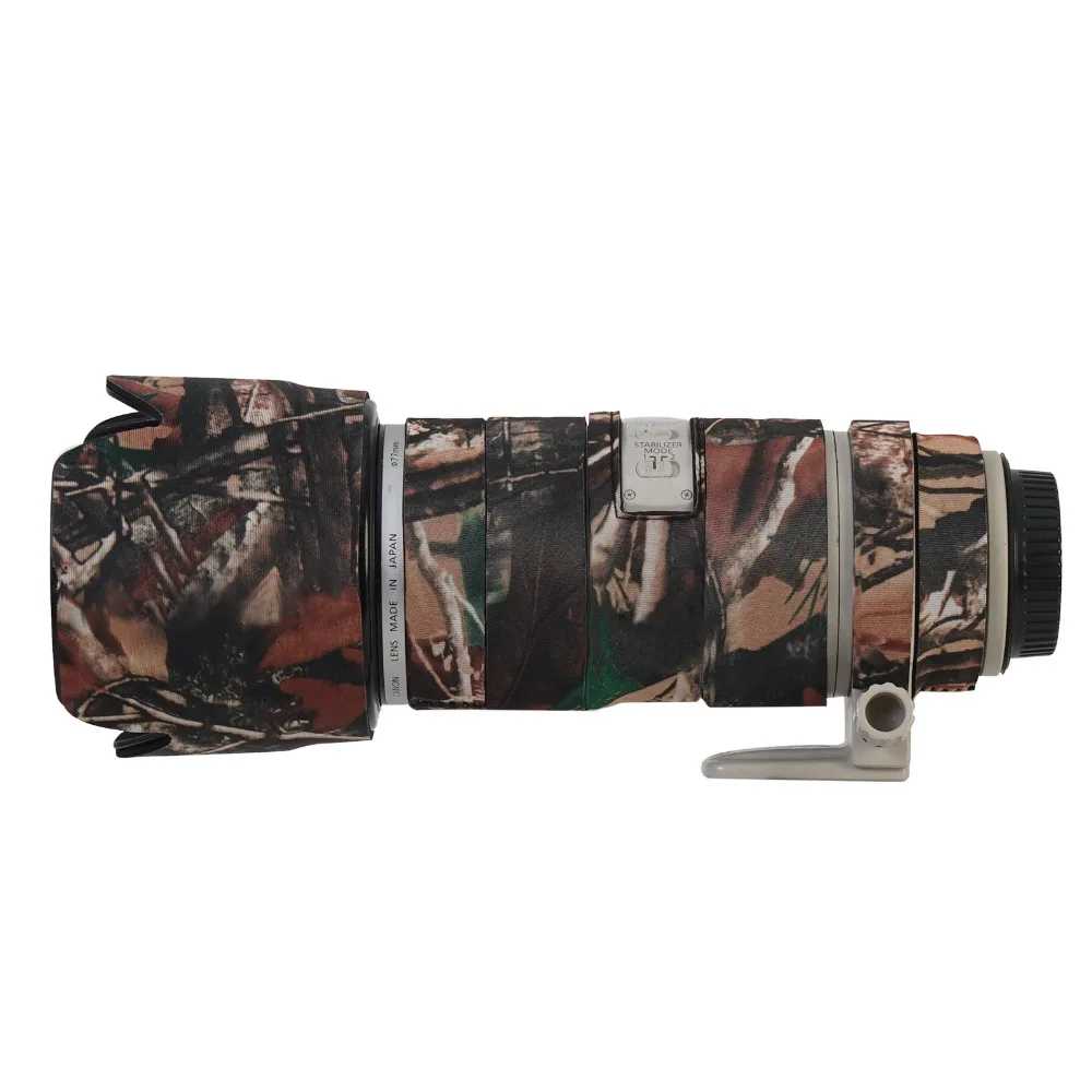 Camo Waterproof Neoprene Camera Lens Protective Coat Cover For Canon 70-200mm F2.8IS lens Rain Case Camouflage Gun Clothing (5)