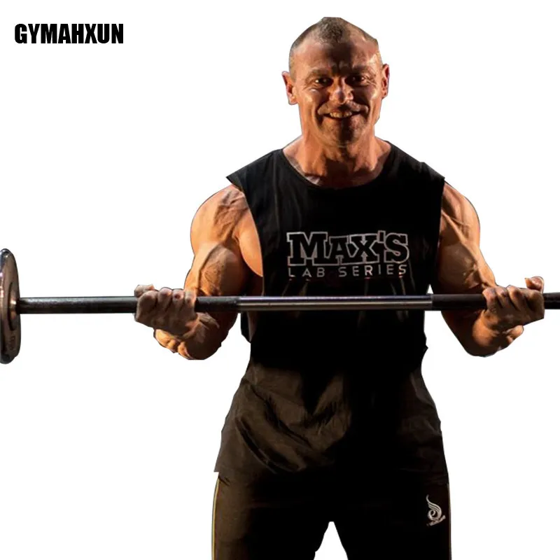 

gyms Golds tank top Men Cotton Sweatshirts bodybuilding vest fitness clothes men Sleeveless Sportswear tank tops White/black