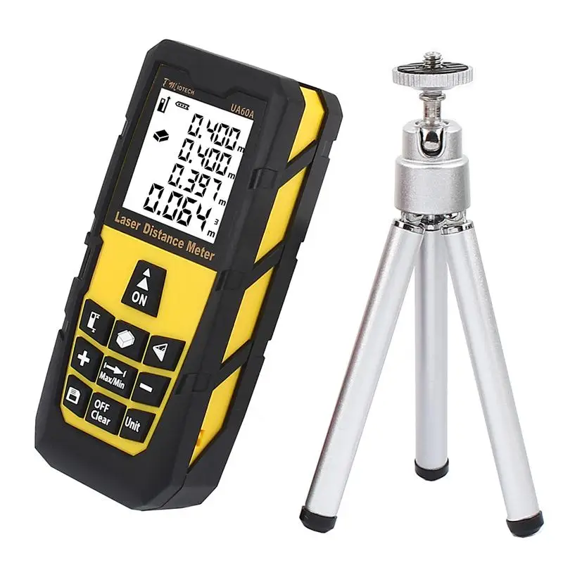 

UXCELL 131 Ft 40m Mini Handheld Digital Laser Distance Meter Range finder Measure TAape With Tripod Tape Distance Measure