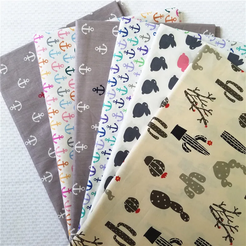 

Cotton Twill Fabric Printed Cotton fabric by half meter DIY Children's Wear Cloth Make Bedding Quilt Decoration Home