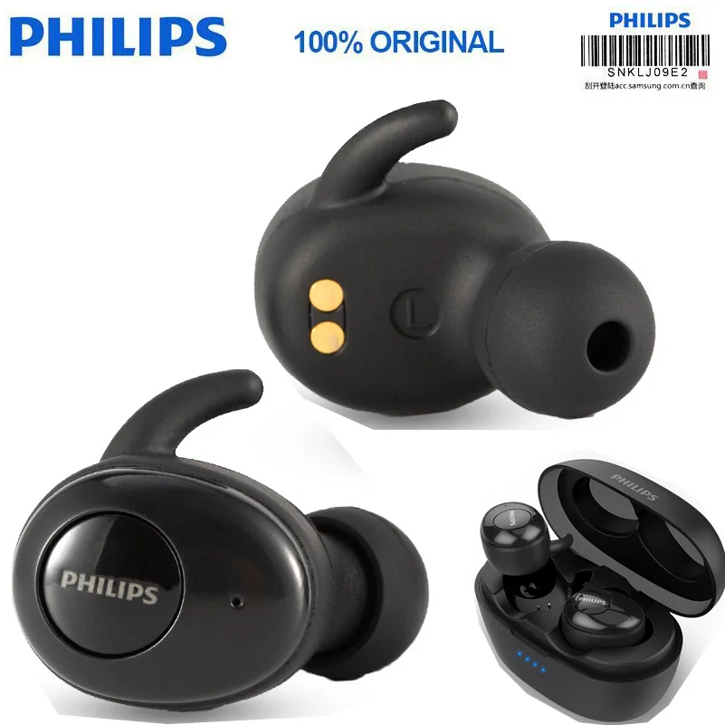 

original Philips SHB2505 Earphones Wireless 5.0 Bluetooth HIFI Fever Noise Reduction sports headset for huawei xiaomi samsung