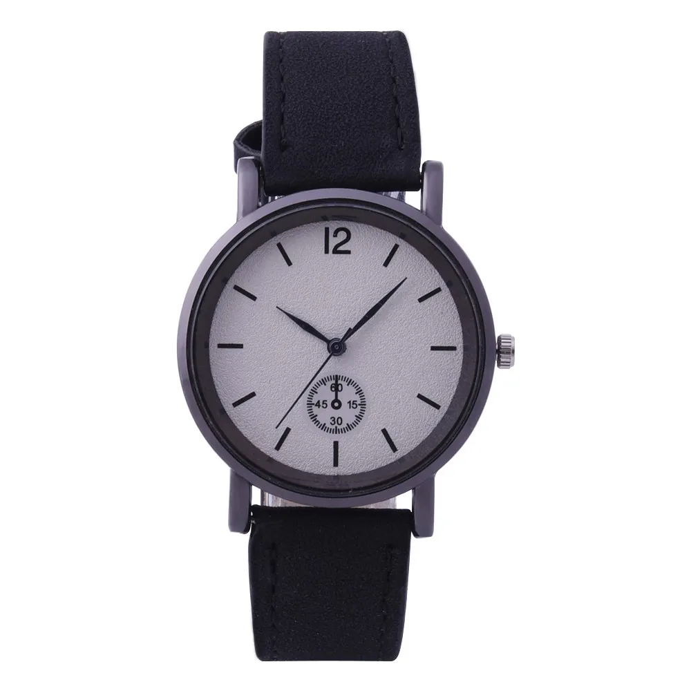 Korean version Fashion Woman Leather Band Analog Quartz Round Wrist Watch Korean version Fashion Woman Leather Band Analog Quartz Round Wrist Watch