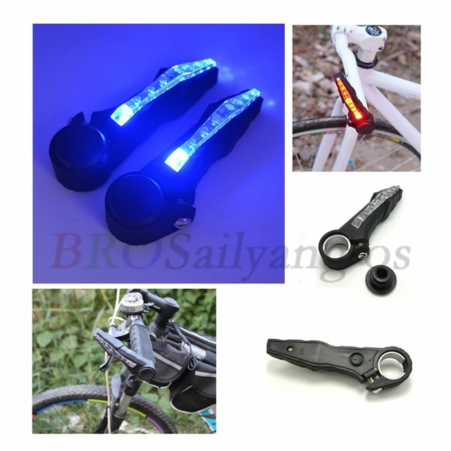 Best Price New 2pcs Bike Bicycle Handlebar Grips Light Led Bicycle Turn Signal Warning Lamp Safe Cycling Mountain Bike Bicycle Lights