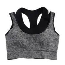 Женский спортивный бюстгальтер без стального кольца, многослойный жилет, хлопковое нижнее белье для бега, йоги, на открытом воздухе