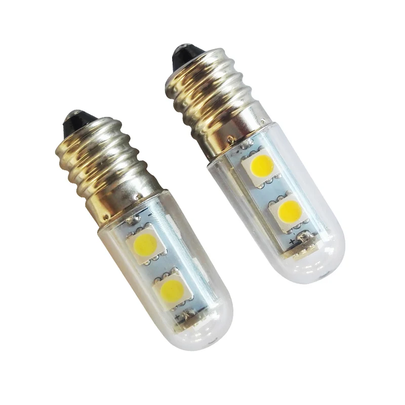 1x Мини E14 светодио дный лампы 5050 SMD 1 Вт хрустальная люстра 220 В Spotlight кукурузы лампочки кулон Холодильник света