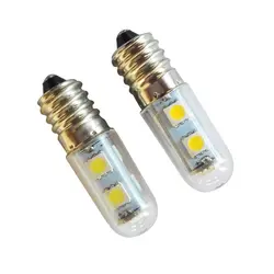 1x Мини E14 светодио дный лампы 5050 SMD 1 Вт хрустальная люстра 220 В Spotlight кукурузы лампочки кулон Холодильник света