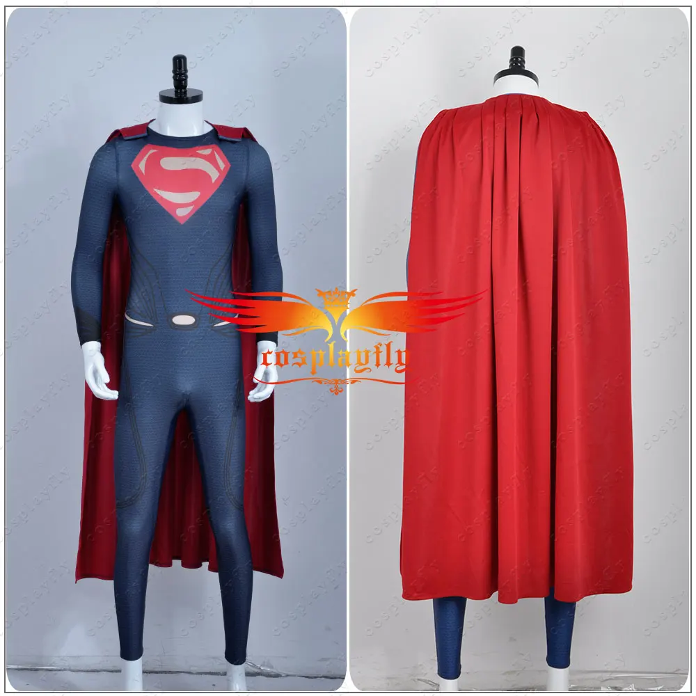 DC Comics Superhero Superman Man of Steel Clark Kent Kal-El Super Man Spandex Jumpsuit XS-XL Men Re