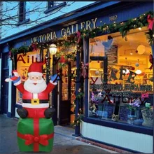 1,8 м надувные Санта Клаус надувные Новогоднее украшение сада композиция реквизит, украшения Рождество год вечерние магазин двор