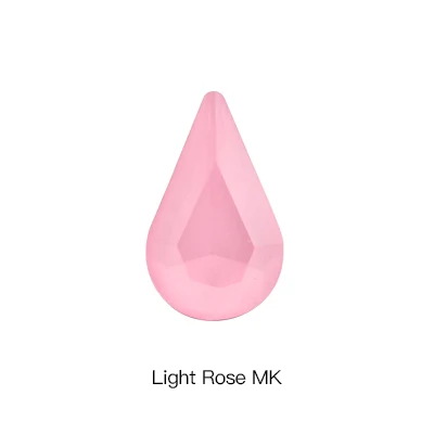 50 шт. винтажный Кристалл Камень K9 стекло капля 8*13 мм МК цвет свободные алмазные Необычные каменные Стразы для изготовления ювелирных изделий одежда - Цвет: Light Rose MK