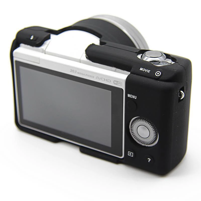 Silicone Rubber Camera Bag Protective Body Cover Case for Sony A5100A5000 A6000-4