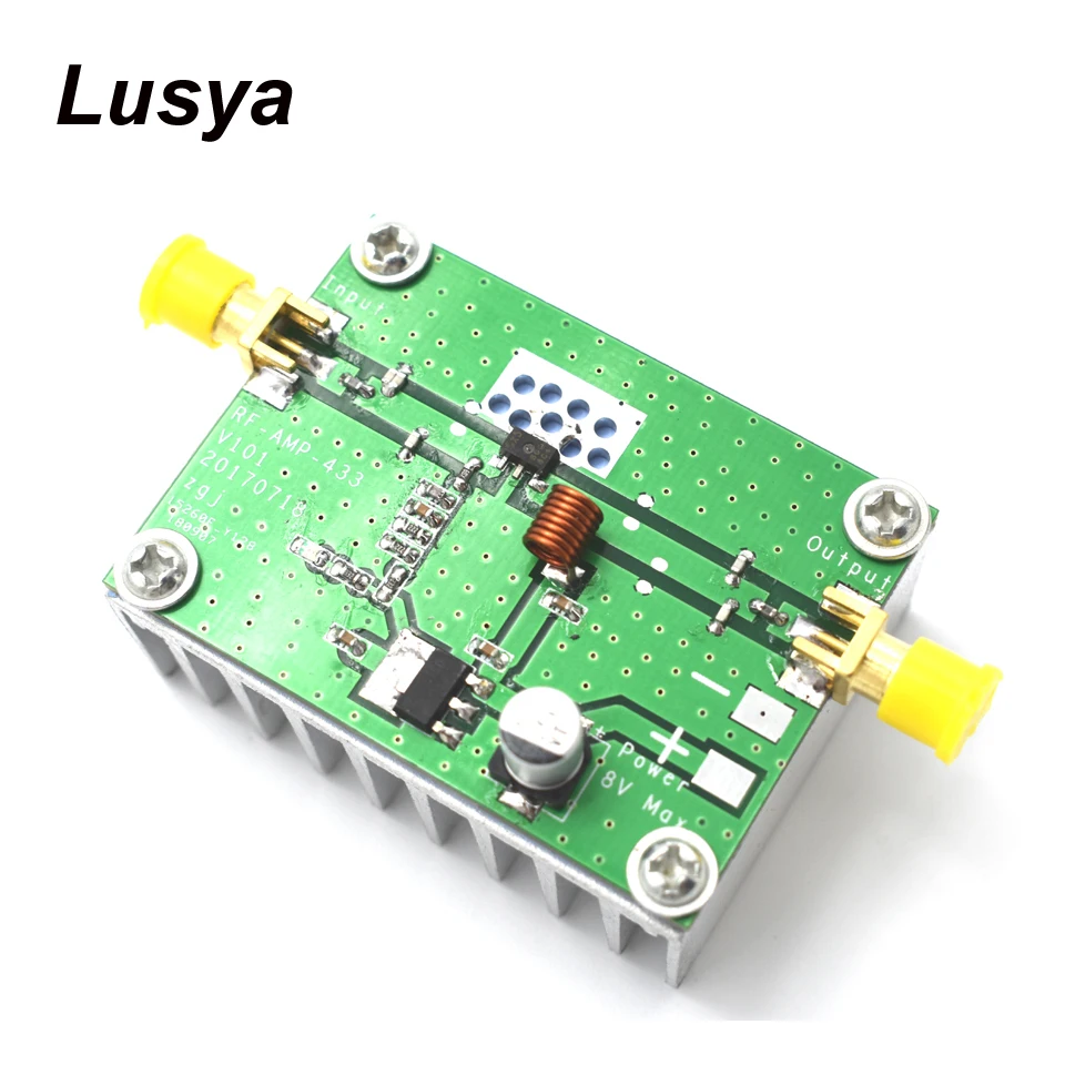 

RF HF High Frequency Amplifiers SMA-k female Digital Power Amplificador 400-460MHz 433MHz 8W Power Amplifier Board G9-004