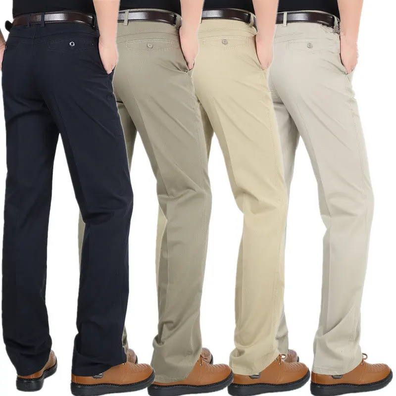 MRMT Брендовые мужские брюки, хлопковые повседневные тонкие мужские брюки с высокой талией, свободные прямые брюки